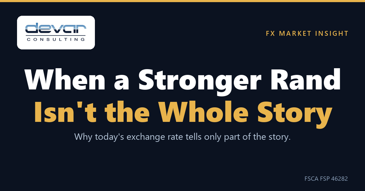 When a stronger Rand isn't the whole story: what is holding the Rand up, and why a strong Rand is not always safe